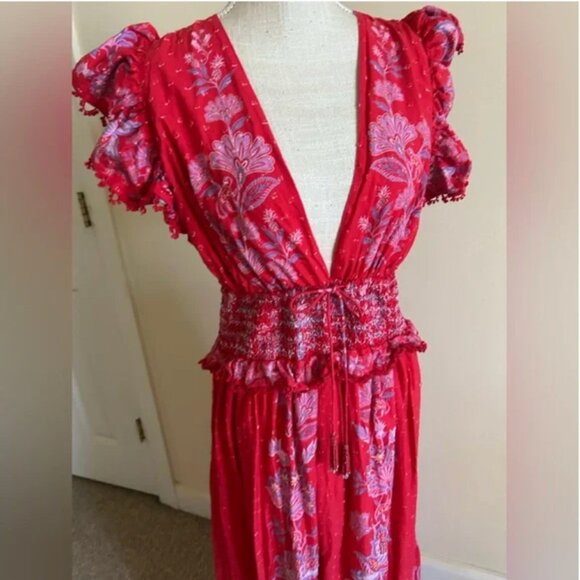 Farm Rio Red Maxi Dress - Picture 4 of 9